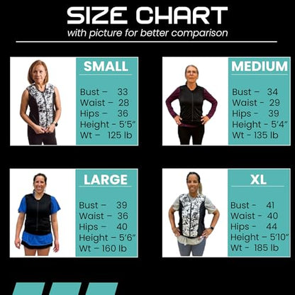Challenge Weighted Workoutwear Weighted Vest for Women - 4 lb Body Weight Vest with Flexible Thin Weights - Removable Weights for Walking, Running, Cardio, Strength Training, Weight Loss - size: large