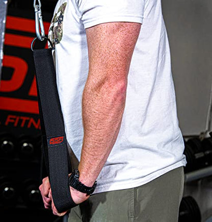 Ab Strap/Tricep Strap Cable Machine and Resistance Band Attachment - size: 18 Inch