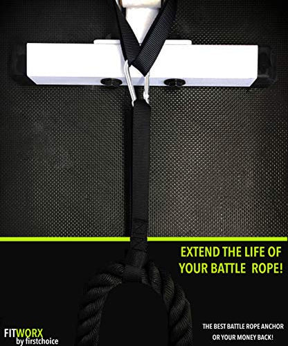 Battle Rope Anchor Strap Kit With Bonus Battle Rope Workout Guide- FitWorx By RadBizz