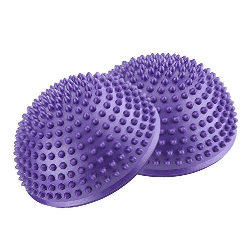VGEBY Foot Massager Ball, Spiky Pimpled Design for Deep Tissue Massage and Balance Training, Pilates Half Dome Ball, Durable Exercise Tool for Yoga Fitness Gymnastics Home Workout Physical Therapy