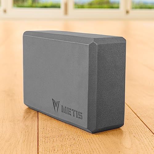 METIS Yoga Blocks | 1 or 2 Pack Soft Non-Slip EVA Foam Blocks – For Yoga, Pilates, Mediation [2 Sizes]