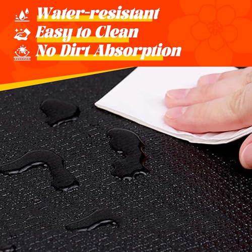 VTORY Extra Thick Large Exercise Mat, 6'x4'/7'x5'/8'x6'/10'x6'x8mm(1/3 inch) , Non-Slip, PVC, Ultra Durable, Heavy-Duty Mat, Shoes-Friendly, High-Density, Large Wide Yoga Mat, Workout Mat for Home Gym, Cardio, Strength, HIIT, MMA - size: 6'x4'x8mm