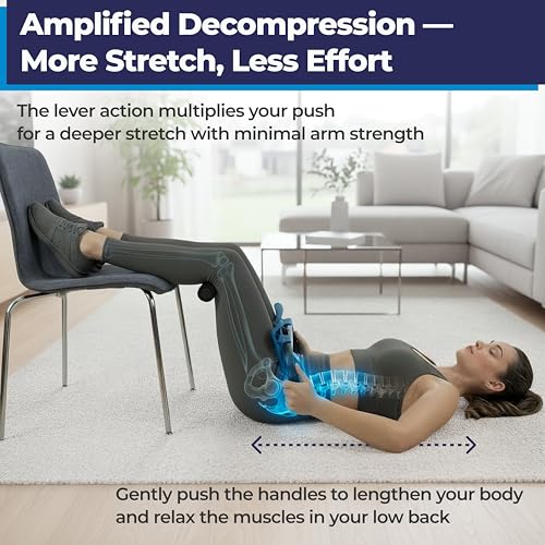 Teeter P2 Back Stretcher, Black/Blue