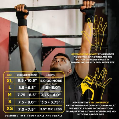 New Ventilated Weight Lifting Workout Gloves with Built-in Wrist Wraps for Men and Women - Great for Gym Fitness, Cross Training, Hand Support & Weightlifting. - size: Large