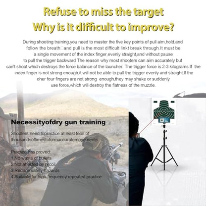 Trigger Trainer Dry Fire Practice Tool – Compact Shooting Rhythm and Training Device, Adjustable Resistance for Firearm Accuracy and Muscle Memory, for and Tactical Shooting
