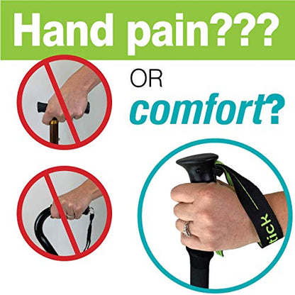 Dynamo Prime Walking Stick for Seniors - Adjustable Walking Cane for Men and Women with Balance Issues - Lightweight & Sturdy All-Terrain Support for Posture & Stability