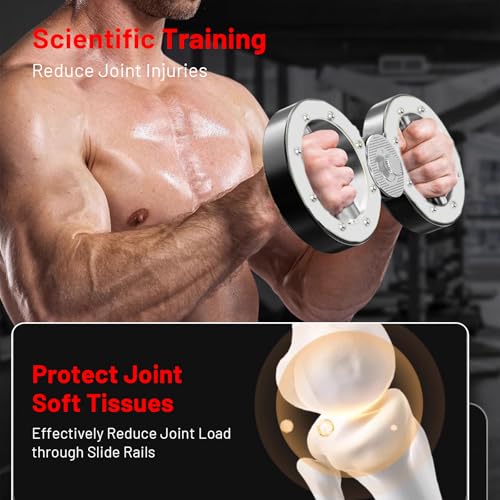 Arm Training Wheel, Hand Trainer and Forearm Trainer, Adjustable Arm Trainer for Wrist, Shoulder & Chest, Punch Speed Trainer and Martial Arts Arm Strength Device - color: Black & white