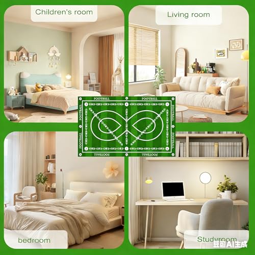 Different Sizes Soccer Training Mat with 8 Design, Non Slip Agility and Dribbling Mat for Ball Control Drills, Portable Indoor Outdoor Use