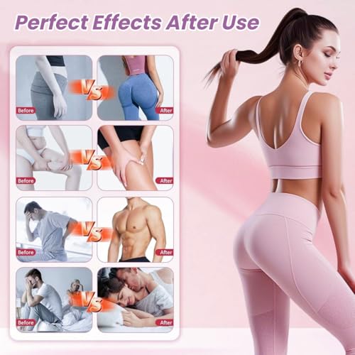 Thigh Trainer [2026 Upgraded], 12-80LB Thigh Trainer Thigh Exerciser, LED Pelvic Floor Exercise Devices, 360° Inner Thigh Exerciser, Thigh Hip Trainer Kegel Excerciser with 50LB Resistance Band