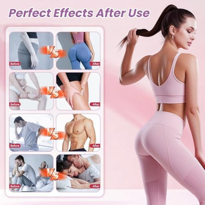 Thigh Trainer [2026 Upgraded], 12-80LB Thigh Trainer Thigh Exerciser, LED Pelvic Floor Exercise Devices, 360° Inner Thigh Exerciser, Thigh Hip Trainer Kegel Excerciser with 50LB Resistance Band