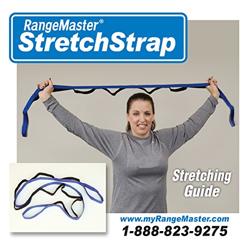 RangeMaster Stretch Strap with Exercise Guide│ Versatile Multi-Loop Strap Perfect for Yoga, Pilates, and Physical Therapy │ Portable │ Helps Improve Flexibility