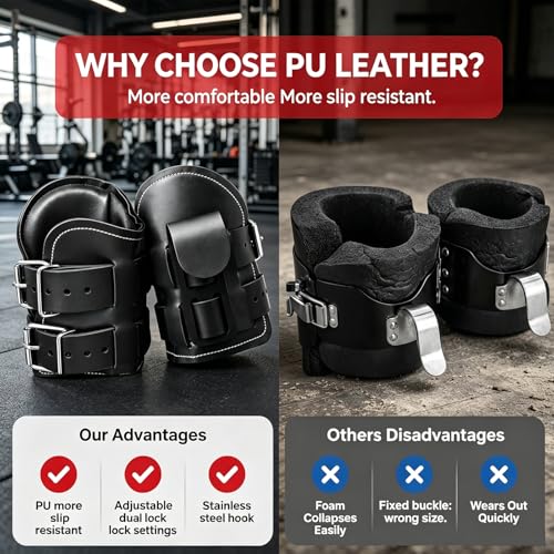 Anti Gravity Inversion Boots for Hanging Upside Down,Inversion Boots for Inversion Decompression Stretching and Abdominal Exercise,Strength Training Inversion Equipment for Home Gym