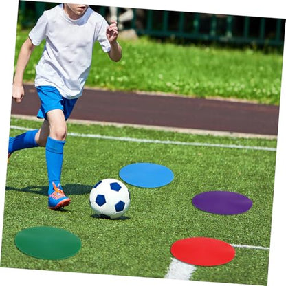 Abaodam 6pcs Agility Dots Spot Markers for Sports Training Lightweight Non-Slip Floor Dots for Classroom Fitness and Agility Drills