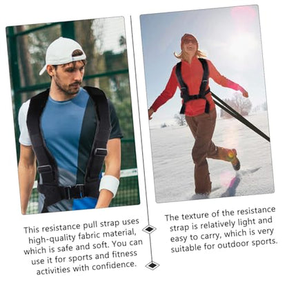 Load-bearing Multifunctional Resistance Sled Pull Harness for Strength Training Tire Strap Materials for Enhanced
