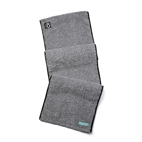 Yoga Towel - Infused with Activated Charcoal to Detoxify and Sweat - Made with Eco-Friendly Aqua-Cotton Yarn - Biodegradable and Sustainable - All Ages - color: Eco Sweat Charcoal Workout Towel