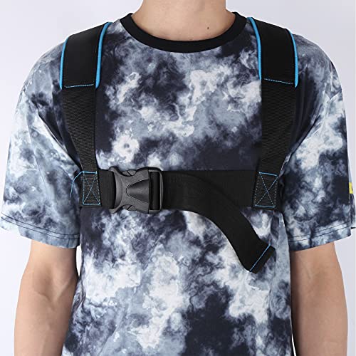 Weight Bearing Shoulder Strap Pulling Sled Harness Vest, Resistance Training Harness with Adjustable Pulling Strap for Tire Sled Drag, Core and Leg Strength Workout