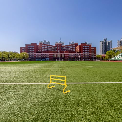 MAGICLULU Adjustable Football Agility Training Hurdles Set, Foldable Portable Soccer Speed Workout Equipment with Height Regulation for Football and Basketball Training