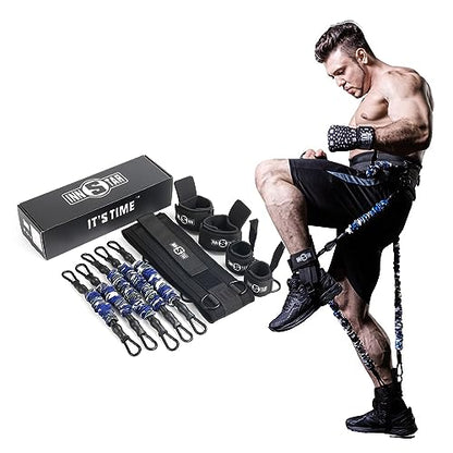 INNSTAR Vertical Jump Trainer for Volleyball Basketball Home Gym, Jump Machine Resistance Bands, Easy to Carry, Adjustable Jump Training Equipment