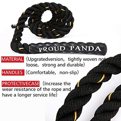 Heavy Jump Ropes for Fitness 2LB/3LB/5LB,Weighted Adult Skipping Rope Exercise Battle Ropes for Men & Women,Total Body Workouts, Power Training in Gym to Improve Strength and Building Muscle - color: 5LB Professional Edition fitness(9.2 ft)
