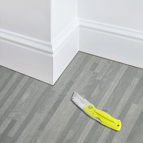 Sorbus 120 Sq. Ft. Wood Grain Floor Tiles Foam Mat EVA Interlocking Mats Tile 3/8-Inch Thick Flooring Wood Puzzle Exercise Mats w/Borders - Home Playroom Basement, Apartment, Trade Show, Baby, Dance
