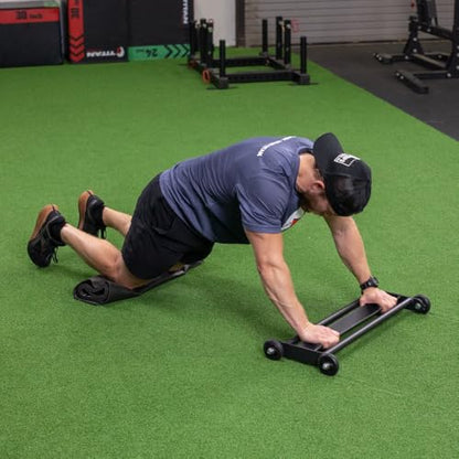 Titan Fitness Glute Hamstring Ab Glider, Leg and Ab Roller for Home Gym Fitness, Lower Body Workout Equipment