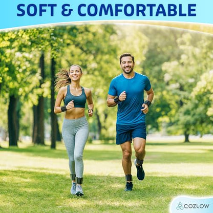 Ankle & Wrist Weights - for Men & Women - 1 Pair - Adjustable Silicone Workout Bands for Fitness & Strength Training - Wearable Leg & Cuff Weight Straps for Yoga & Dance