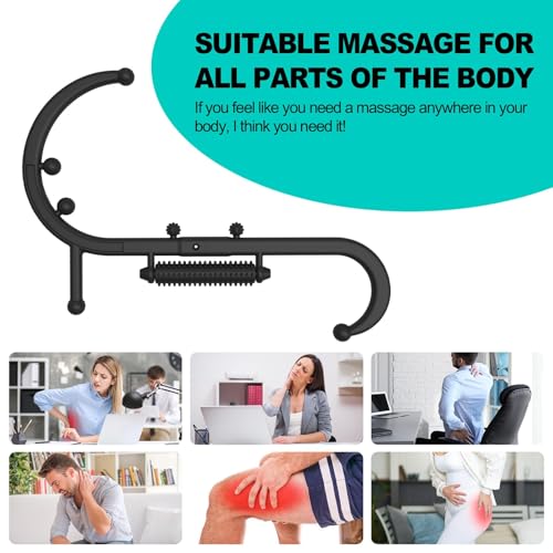 Trigger Point Massage Tool, Manual Back & Neck Massager Stick | Manual back massagers for neck & shoulder massage. Precision s-hook release tool provides deep tissue muscle knot pain relief
