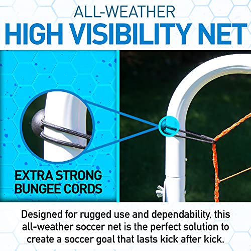 Franklin Sports Soccer Rebounder - Tournament Steel Rebounding Net - Perfect for Backyard Practice and Training - 12' x 6' & 6' x 4' - style: 6' x 4' - White