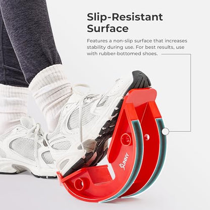 Sunny Health & Fitness Calf Stretcher and Foot Rocker for Plantar Tight Calves Relief Hamstring Ankle Strengthener Facetious Sling Stretch Fighter Stretching Device Mobility
