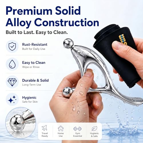 Trigger Point Massage Tool for Pain Relief, Deep Tissue Massage & Gua Sha, Fascia Release Muscle Scraper Acupressure Tool for TMJ Relief, Muscle Recovery, Full-Body Massage & Therapists