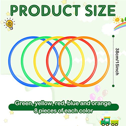 Agility Rings Speed and Agility Training Rings Exercise Speed Circle Jumping Hoops for Training Toss Equipment