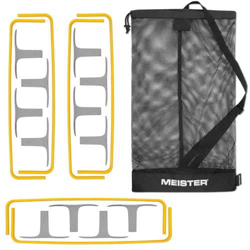 Meister ZoomFlex Agility Hurdles w/Carry Bag - Flex-Safe Modular Speed Training