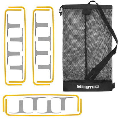 Meister ZoomFlex Agility Hurdles w/Carry Bag - Flex-Safe Modular Speed Training