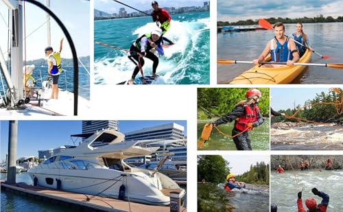 5/8 in (16mm) x 32 ft (10Meter) Marine Floating Rope for Boating, Fishing, Rafting, Camping, Hiking, Hunting, Anchor, Mooring, Dock Lines, Kayak, Canoe, Rescuing Reflective Red - size: 5/8" x 32'