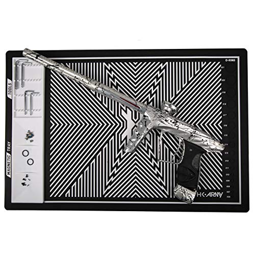 HK Army MAGMAT Magnetic Paintball Tech Mat - color: Black/White