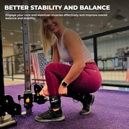 Ankle Straps for Cable Machines Women, Glute Kickback Cable Machine Attachments, Gym Ankle Cuffs, Wrist Cuffs for Workout, Leg Training Accessory, Fitness Gear for Home or Gym
