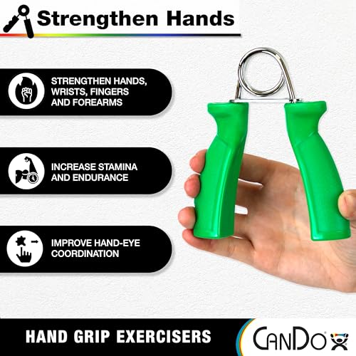 CanDo Ergonomic Hand Grip - color: Black, size: X-Heavy - 48 lb