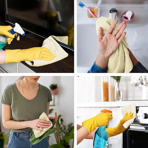 Luxury Wash Cloths Set of 12, Sand (13x13 Inches) 100% Ring Spun Cotton, Premium Feel with High Absorbancy Ideal Washcloths for Bathroom,Salon, Spa and Gym