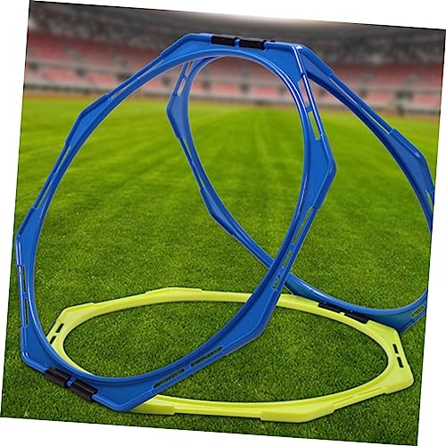 KICHOUSE Agility Rings Training Set 4-Piece Soccer Agility Circles Footwork Training Kit Sports Equipment Pp Material Bright