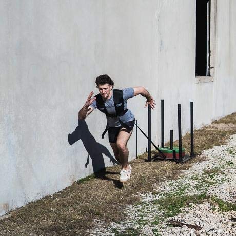 Universal Sled Harness Pulling Fitness – Prowler Sled Harness Medium Size with 7 feet long Straps