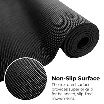 20-Pack Yoga Mat, 68" x 24" Non Slip Exercise Mat, 4mm Thick Gym Mat for Fitness and Stretching, Bulk Non Toxic Yoga Mats for Schools and Studios