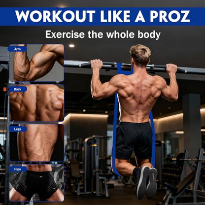 Resistance Bands for Working Out, Pull Up Assistance Bands, Exercise Bands for Men and Women, Workout Bands, Resistance Bands Set with Door Anchor, Muscle Training, Home Workout