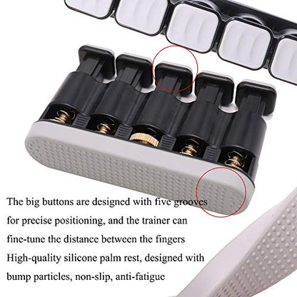 Finger Strengthener, Guitar Beginner Exercier, Finger Trainer, Hand Grip Strength Trainer for Athletes,Musicians