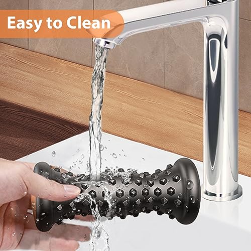 BESKAR Foot Massager Roller for Plantar Fasciitis Relief, Portable, Deep Tissue Muscle Massage, Foot Arch and Heel Pain, Reflexology Tool - color: Black