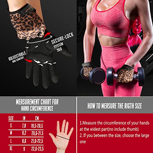 Ventilated Workout Gloves for Women Men Full Finger.Weight Lifting Gloves with Full Palm Vent & Breathable Mesh Back for Gym, Weightlifting, Fitness, Exercise,Training.Cycling