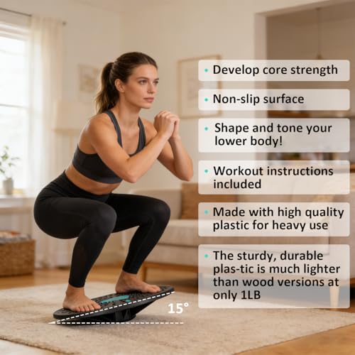 VHUNLUN Balance Board Balance Training Exercising Birthday Gift Core Training Exercise Balance Stability Trainer for Home Gym