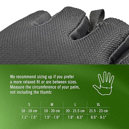 adidas Essential Training & Weightlifting Gloves, Fingerless Workout Gloves - color: Green, size: Large