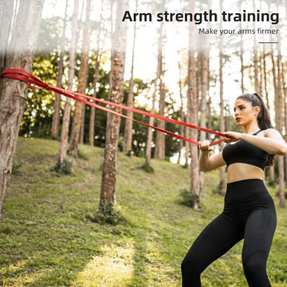 Pull Up Resistance Bands Set of 4 for Men and Women, Assistance Band for Exercise for Resistance Training Powerlifting, Gyms, Mobility Home Fitness, with Carrying Bag(4pcs)