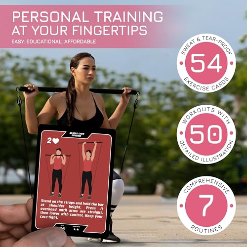 BREAKING LIMITS Pilates Workout Cards Deck - Body Weight Exercise Cards for Home Workouts - Fitness Cards for Men & Women - Body Deck for Weightlifting - Pilates Workout Card Games (Pilates Bar)