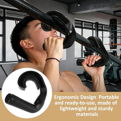 4 Pcs Neutral Grip Pull up Handles, 2 Pcs 45° Cross Grips Pull up Bar, 2 Pcs Angles 90 Grips, Black Non-Slip Ergonomic Exercise Machine Attachments for Grip Strength